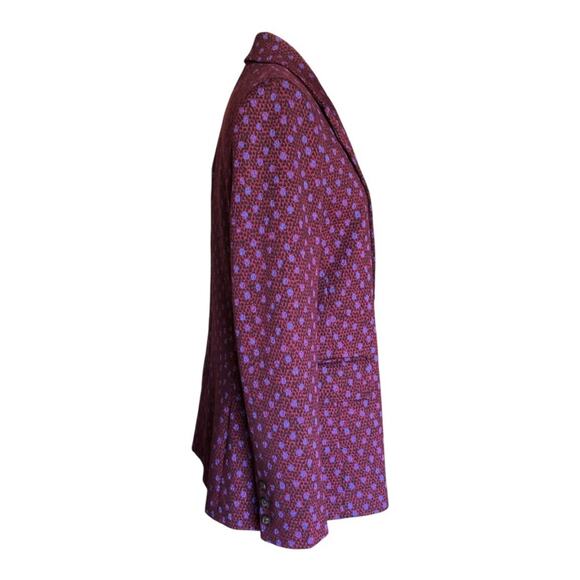 DVF Diane von Furstenberg NWT Bien Graphic Print Double Breasted Blazer Size 6 - Picture 6 of 16